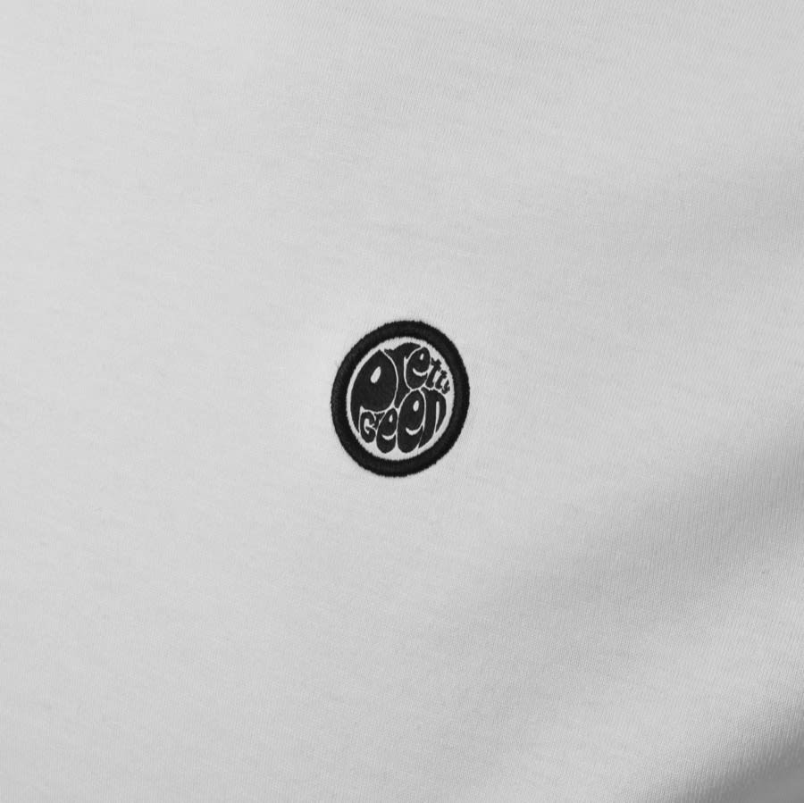 Alternative Image for ProductPretty Green Contrast Tipped T Shirt White3